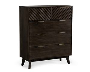 Modrest Daisy Mid-Century Dark Acacia Chest by VIG Furniture