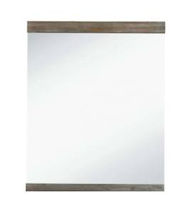 Modrest Daisy Mid-Century Dark Acacia Mirror by VIG Furniture