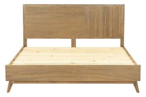 Modrest Claire - Contemporary Natural Light Mocha Acacia Bed by VIG Furniture