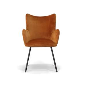 Modrest Barrett - Modern Orange & Black Dining Chair by VIG Furniture