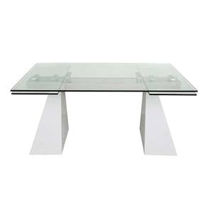 Modrest Latrobe - Modern Extendable Quartz Stone & Glass Dining Table by VIG Furniture