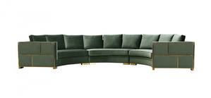 Divani Casa Ritner Modern Green Velvet Circular Sectional Sofa by VIG Furniture