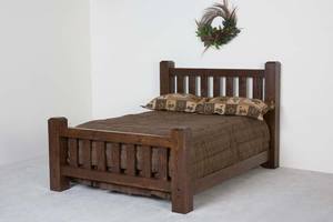 Lumberjack Bed w/Low Profile Footboard by Viking Log Furniture