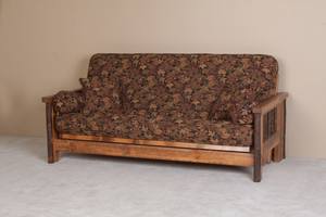 Sawtooth Hickory Futon Frame Queen by Viking Log Furniture