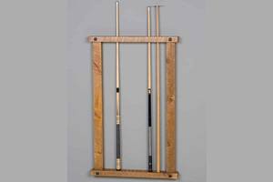 Barnwood Wall Framed Cue Rack by Viking Log Furniture