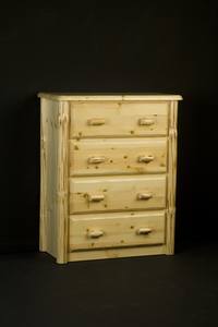 Wilderness Clear 4 Drawer Chest by Viking Log Furniture