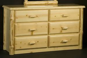 Wilderness Clear 6 Drawer Dresser by Viking Log Furniture