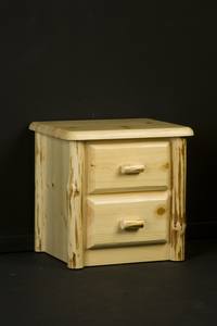 Wilderness Clear 2 Drawer Nightstand by Viking Log Furniture