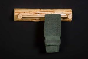Log 24" Towel Rack by Viking Log Furniture
