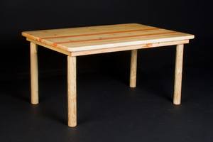 Log Farm Dining Table 42"x84" by Viking Log Furniture