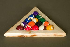 Log Klondike Clear Pool Ball Triangle by Viking Log Furniture