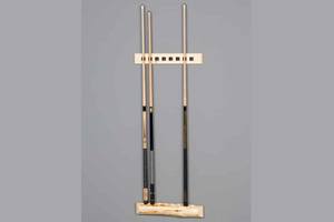 Log Klondike Clear 2 Piece Wall Cue Rack by Viking Log Furniture