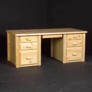 Northwoods Clear 72" Desk by Viking Log Furniture