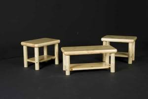 Northern Exposure Coffee Table w/Shelf by Viking Log Furniture