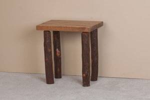 Sawtooth Hickory Honey Pine Bedside Table by Viking Log Furniture