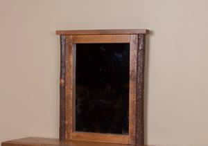 Sawtooth Hickory Honey Pine Dresser Mirror by Viking Log Furniture