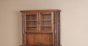 Sawtooth Hickory Honey Pine Hutch by Viking Log Furniture