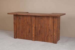 Barnwood 84" Bar Table by Viking Log Furniture