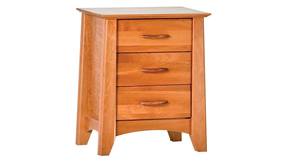 Willow 3 Drawer Nightstand Natural by Comfort Pure