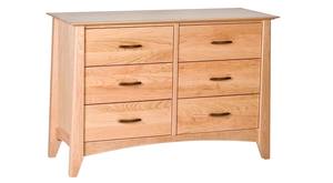 Willow Small 6 Drawer Dresser Natural by Comfort Pure
