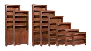 McKenzie 30" Wide Alder Bookcase by Wittier Wood Furniture