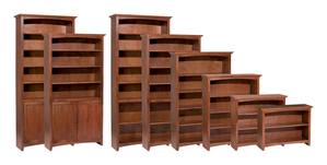 McKenzie 36" Wide Alder Bookcase by Wittier Wood Furniture
