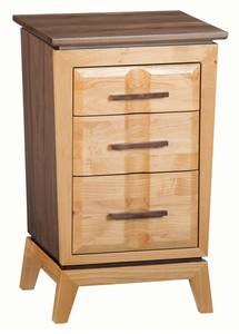 Addison Small 3-Drawer Nightstand, Duet by Wittier Wood Furniture