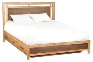 Addison Cal-King Panel Storage Bed, Duet by Whittier Wood Furniture