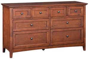 McKenzie 8-Drawer Dresser, Glazed Antique Cherry by Wittier Wood Furniture