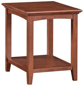 McKenzie Side Table, Glazed Antique Cherry by Whittier Wood Furniture