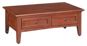 McKenzie Lift Top Coffee Table, Glazed Antique Cherry by Wittier Wood Furniture