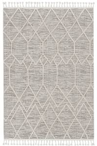 Willow Ivory Grey Honeycomb Area Rug by KAS Rugs