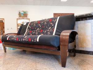 Eastland Futon Frame Mahogany by Prestige