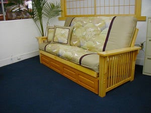 Nikko Futon Frame Dark Cherry by Prestige