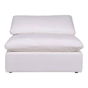 Clay Slipper Chair Livesmart Fabric White by Moe's Home Collection