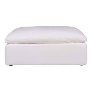 Clay Ottoman Livesmart Fabric White by Moe's Home Collection