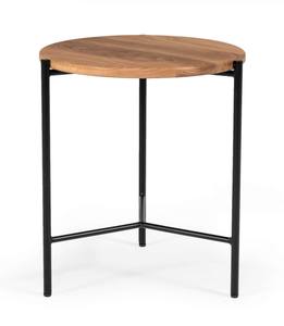 Modrest Bacone - Industrial Oak and Black Iron End Table by VIG Furniture