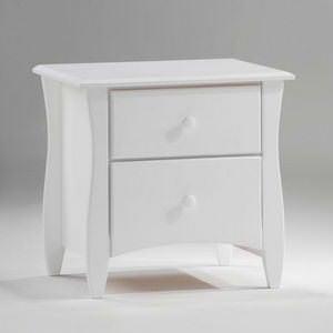 Clove Nightstand (2 Drawers) White by Night & Day Furniture