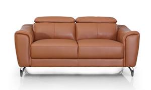 Divani Casa Danis - Modern Cognac Leather Brown Loveseat by VIG Furniture