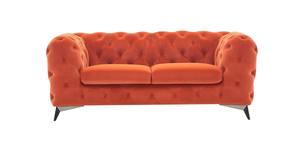 Divani Casa Delilah - Modern Orange Fabric Loveseat by VIG Furniture