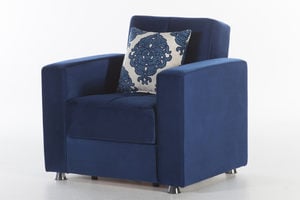 Elegant Roma Navy Chair by Bellona