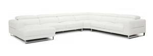 Divani Casa Hawkey - Contemporary White Full Leather LAF Chaise Sectional by VIG Furniture