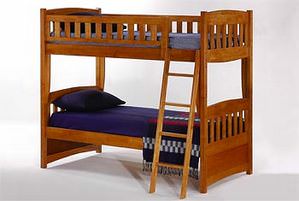 Cinnamon Twin Twin Bunk by Night & Day Furniture