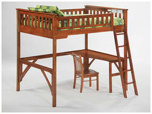 Ginger Twin Loft Bed by Night & Day Furniture