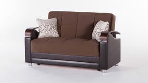 Luna Naomi Brown Loveseat by Bellona