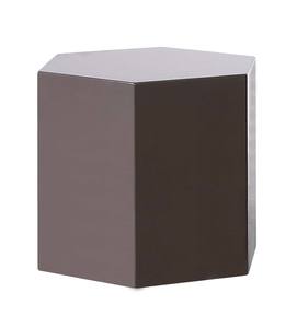 Modrest Newmont - Modern Medium Light Grey High Gloss End Table by VIG Furniture