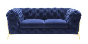 Divani Casa Sheila - Transitional Dark Blue Fabric Loveseat by VIG Furniture