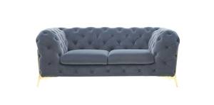 Divani Casa Sheila - Modern Dark Grey Fabric Loveseat by VIG Furniture