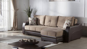 Ultra Lilyum Vizon Sectional Sofa by Bellona