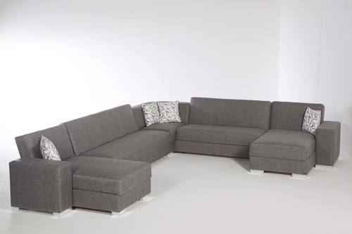 Kobe Gray Sectional Sleeper (Configuration B) Istikbal Furniture